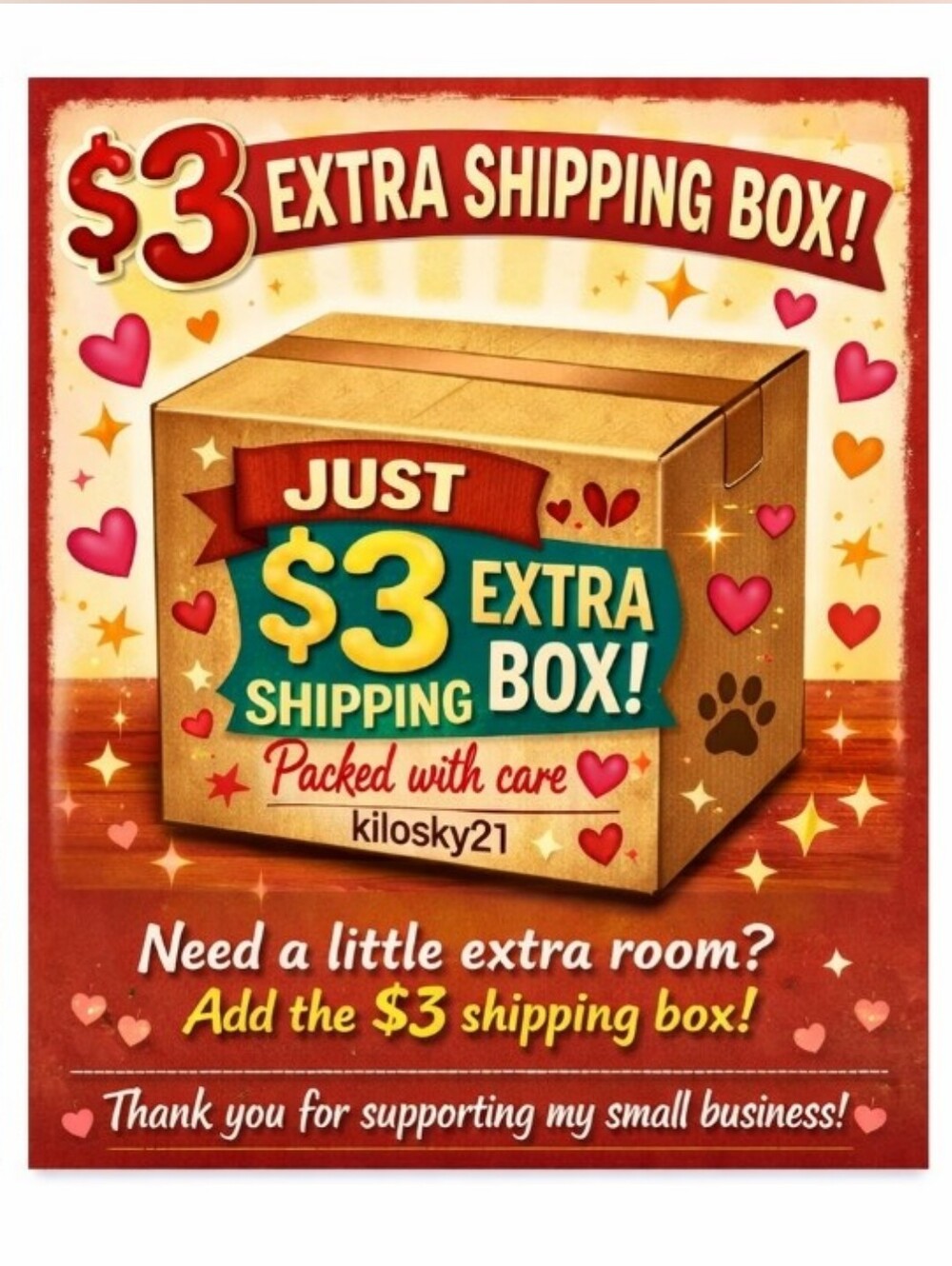 Shipping Box Over 5 Lbs